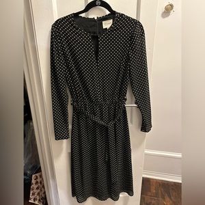 Black polka dot dress size 36